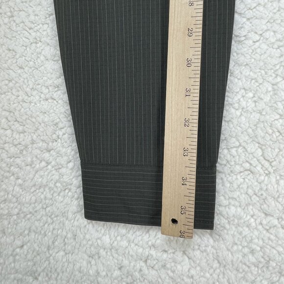 DKNY Shirt Mens Size L Large Green Stripe Long Sleeve Stretch UPF 30 NWT - Picture 5 of 9